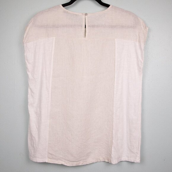 Doe & Rae white cotton and linen shirt-M - Picture 5 of 5